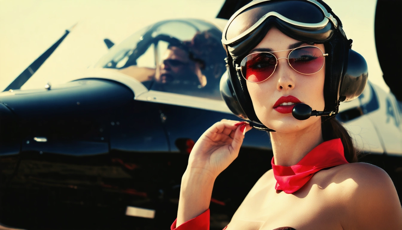 aviator Pin Up