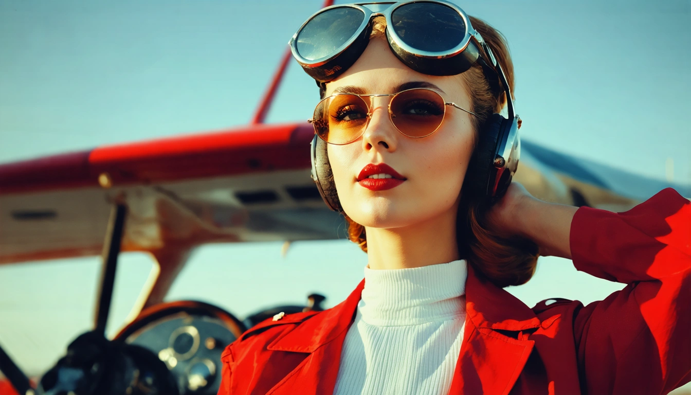 aviator Pin Up